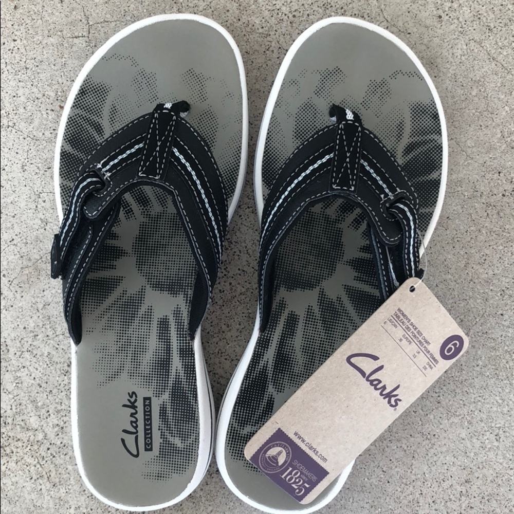 Clarks Collection sandals flip flops size 6 NEW